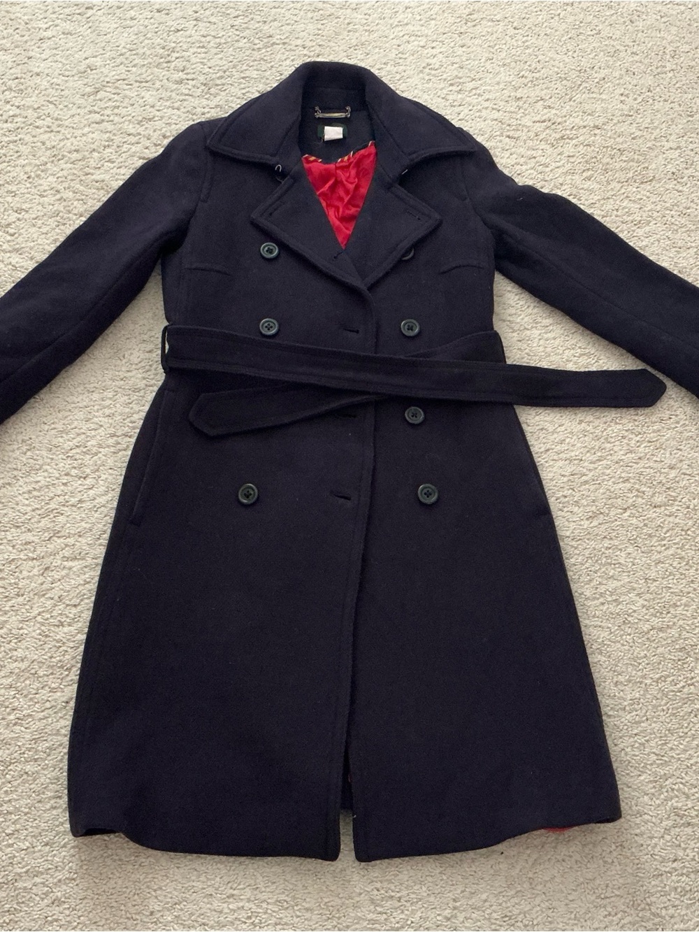 Jcrew Classic Trench Coat in Blue Size 0